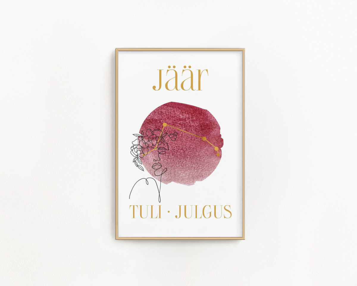 Tähtkujuposter Jäär
