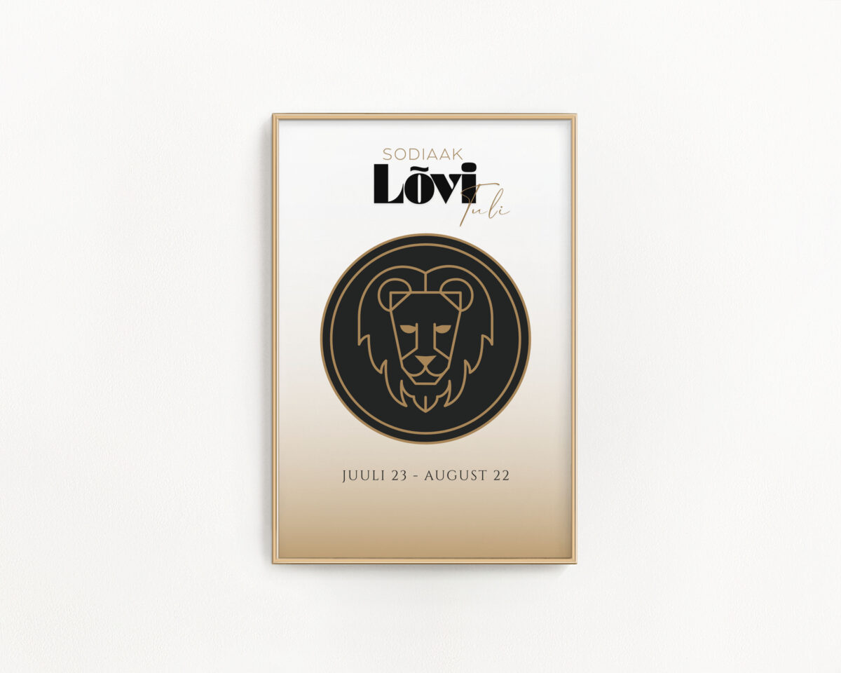 Tähtkujuposter Lõvi