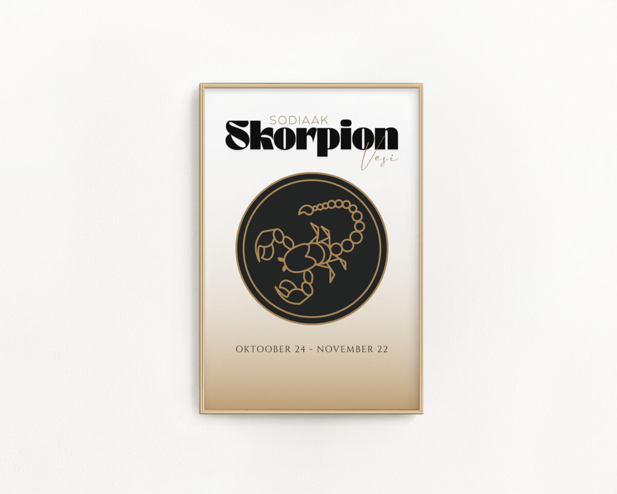 Tähtkujuposter Skorpion