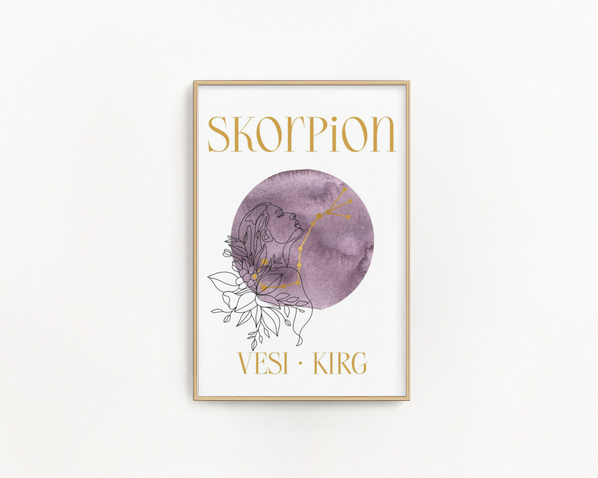 Tähtkujuposter Skorpion