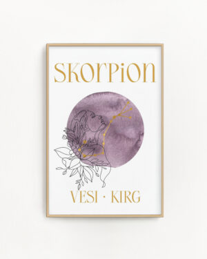 Tähtkujuposter Skorpion