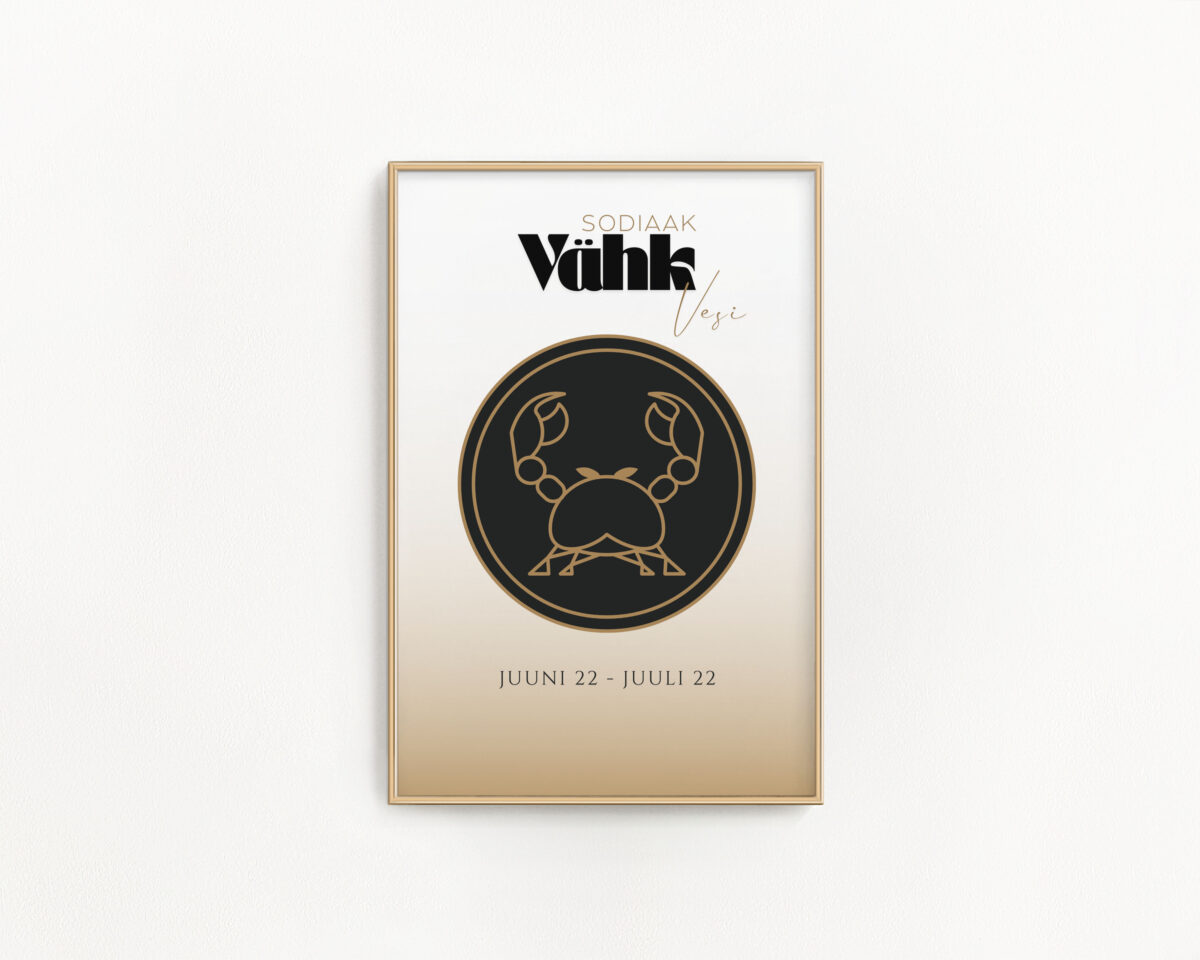 Tähtkujuposter Vähk