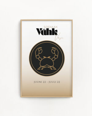 Tähtkujuposter Vähk