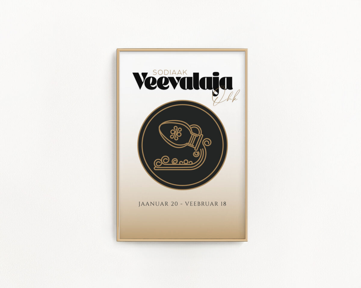 Tähtkujuposter Veevalaja
