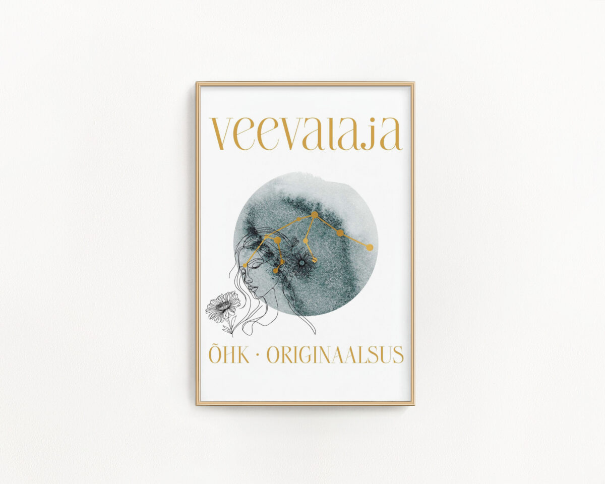 Tähtkujuposter Veevalaja