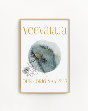 Tähtkujuposter Veevalaja