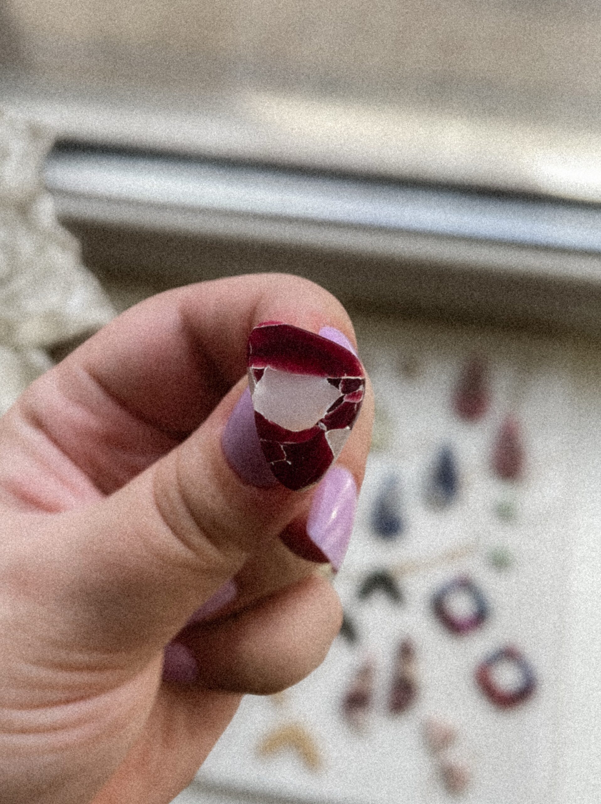 Kõrvarõngad Punane Marmor 45 - Image 4