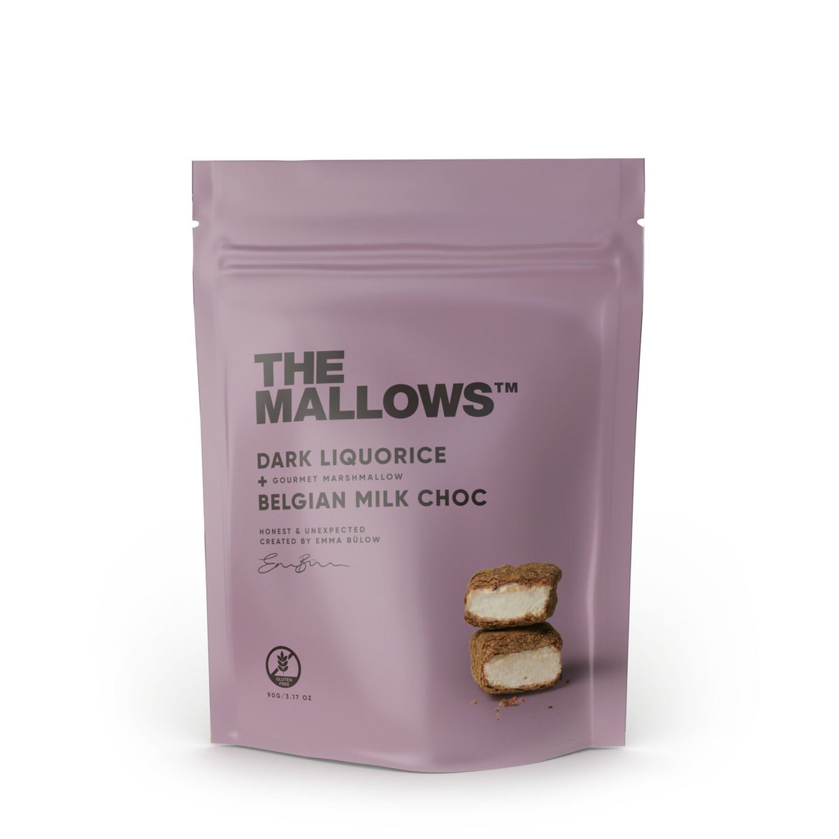 THE MALLOWS LIQUORICE + BELGIAN MILK CHOC - gurmeevahukomm 90g - Image 3