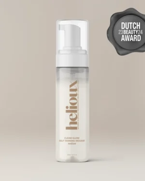 HELIOUX® Self Tanner Mousse Transparent | Clear Glow Medium - isepruunistav vaht läbipaistev