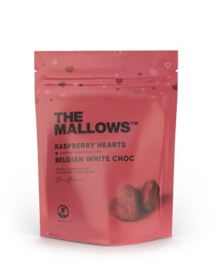 THE MALLOWS RASPBERRY + WHITE CHOC  - gurmeevahukomm 90g