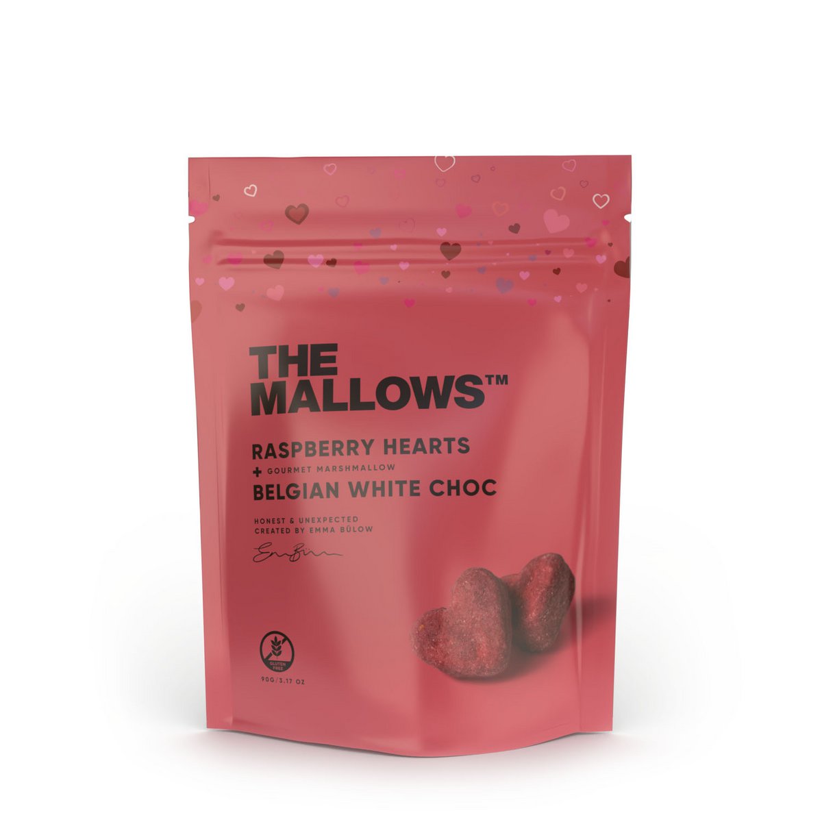 THE MALLOWS RASPBERRY + WHITE CHOC - gurmeevahukomm 90g