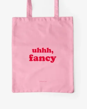 Minimalistlik puuvillane riidekott FANCY roosa - loodussõbralik totebag