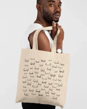 Minimalistlik puuvillane riidekott NATUREL - loodussõbralik totebag