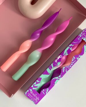 Küünlakomplekt Miami 2tk, lilla