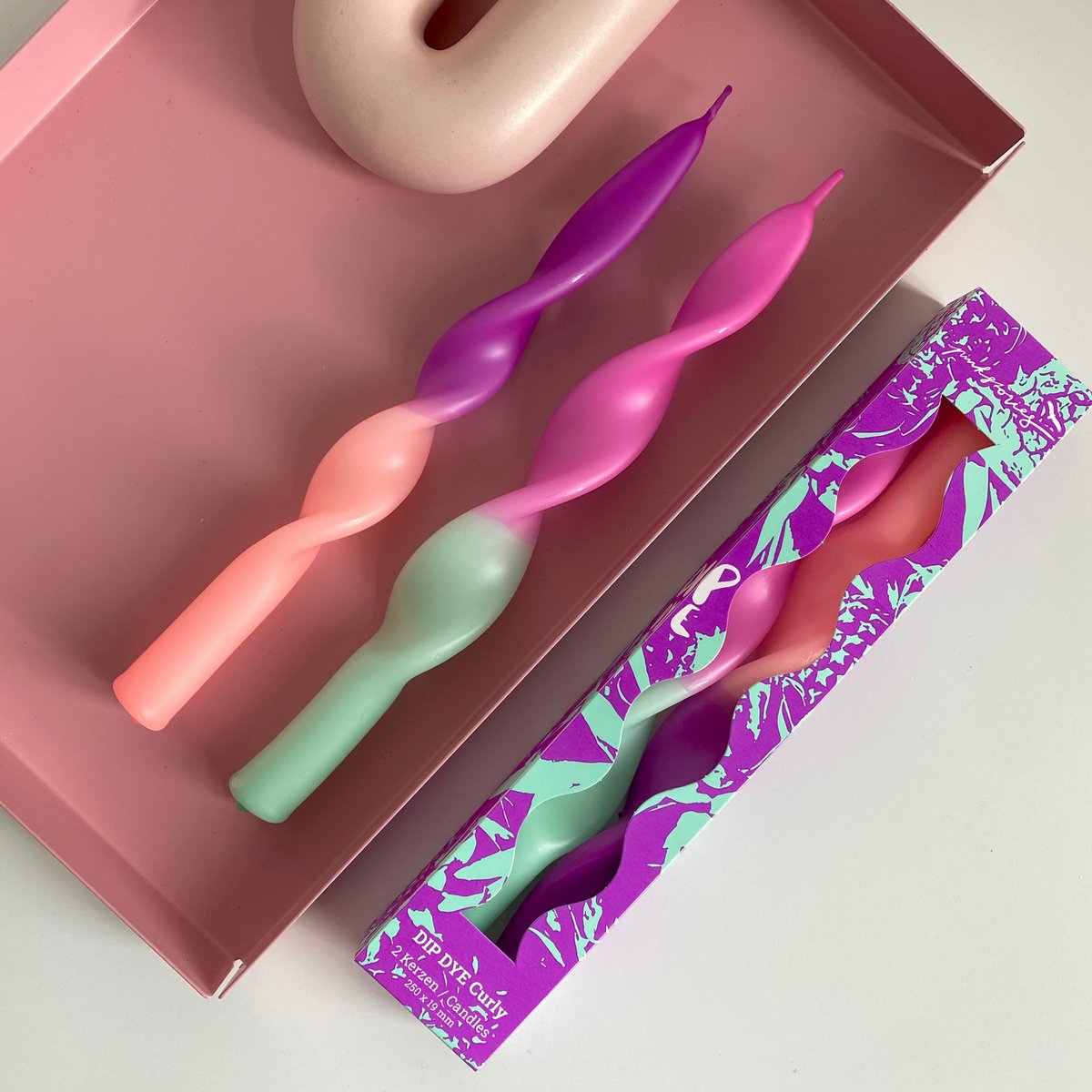 Küünlakomplekt Miami 2tk, lilla