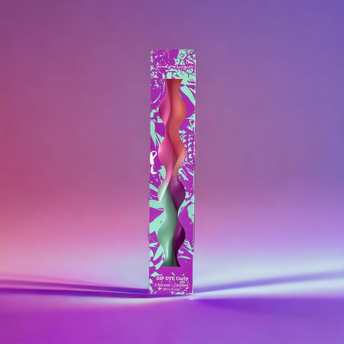 Küünlakomplekt Miami 2tk, lilla - Image 2