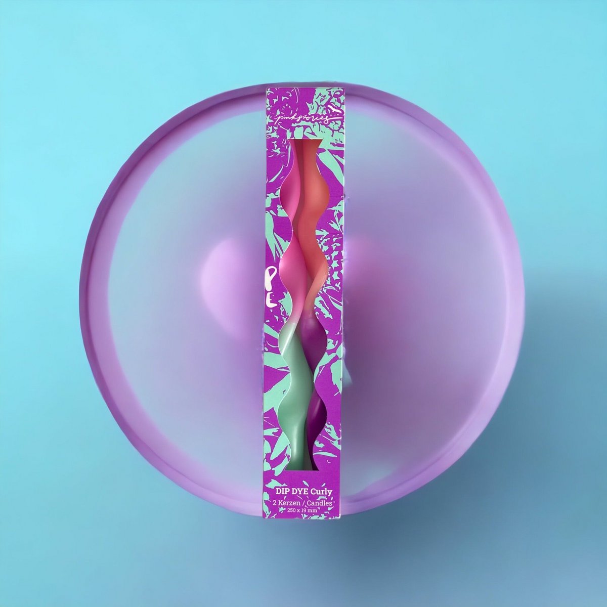 Küünlakomplekt Miami 2tk, lilla - Image 4