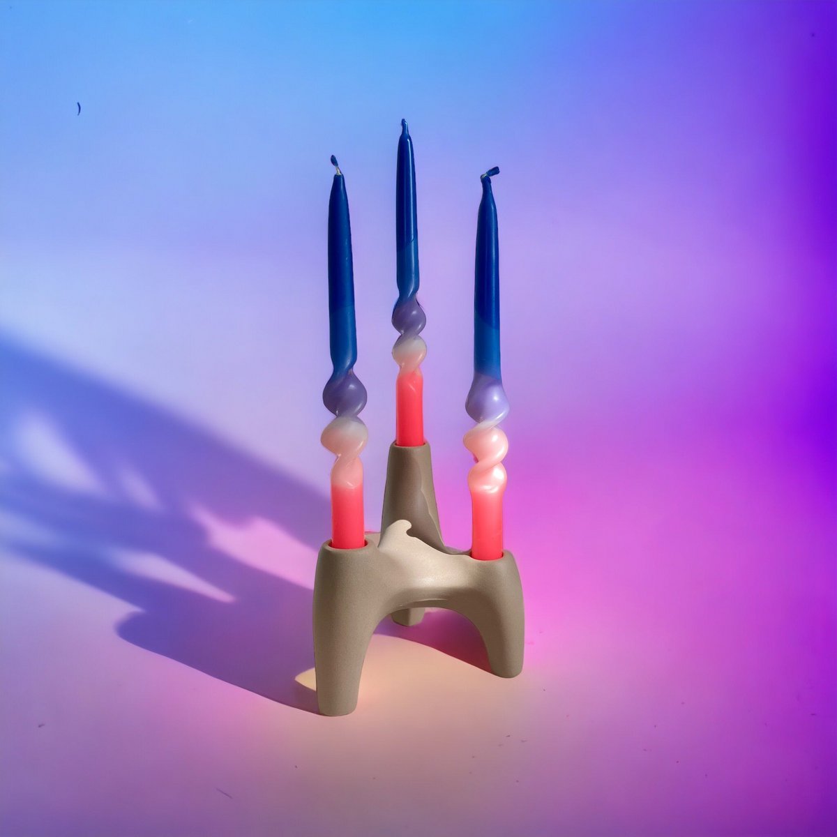 Küünlakomplekt Swirl 3tk, ocean