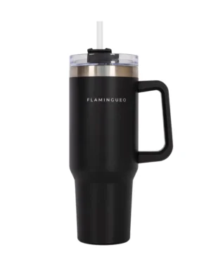 FLAMINGUEO termospudel kõrrega 1.18L, must