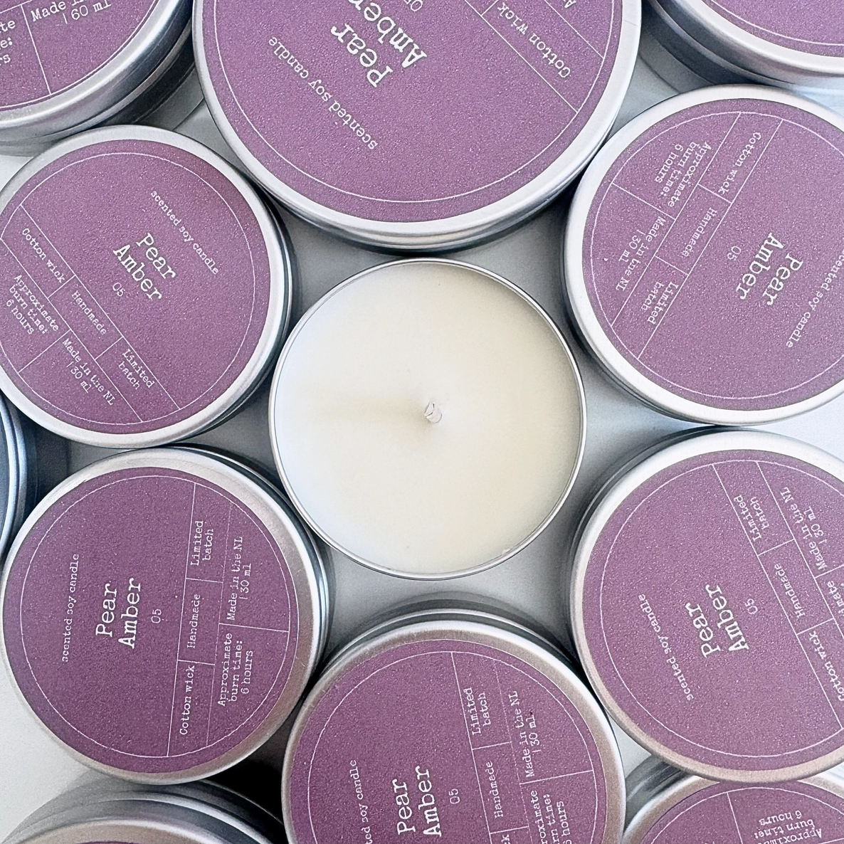 BON BABEF Küünal sojavahast - pirn & merevaik 60g