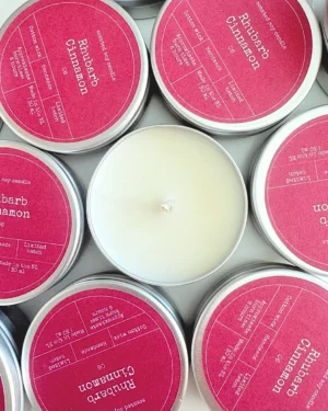 BON BABEF Küünal sojavahast - rabarber & kaneel 60g