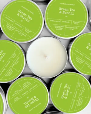 BON BABEF Küünal sojavahast - roheline tee & neroli 60g